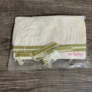 Oh Baby Tutu Baby White Feather Metallic Tie Waist Ballerina Girly School Party